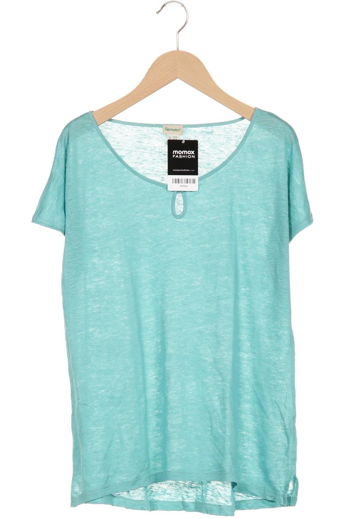 

hessnatur Damen T-Shirt, türkis, Gr. 36