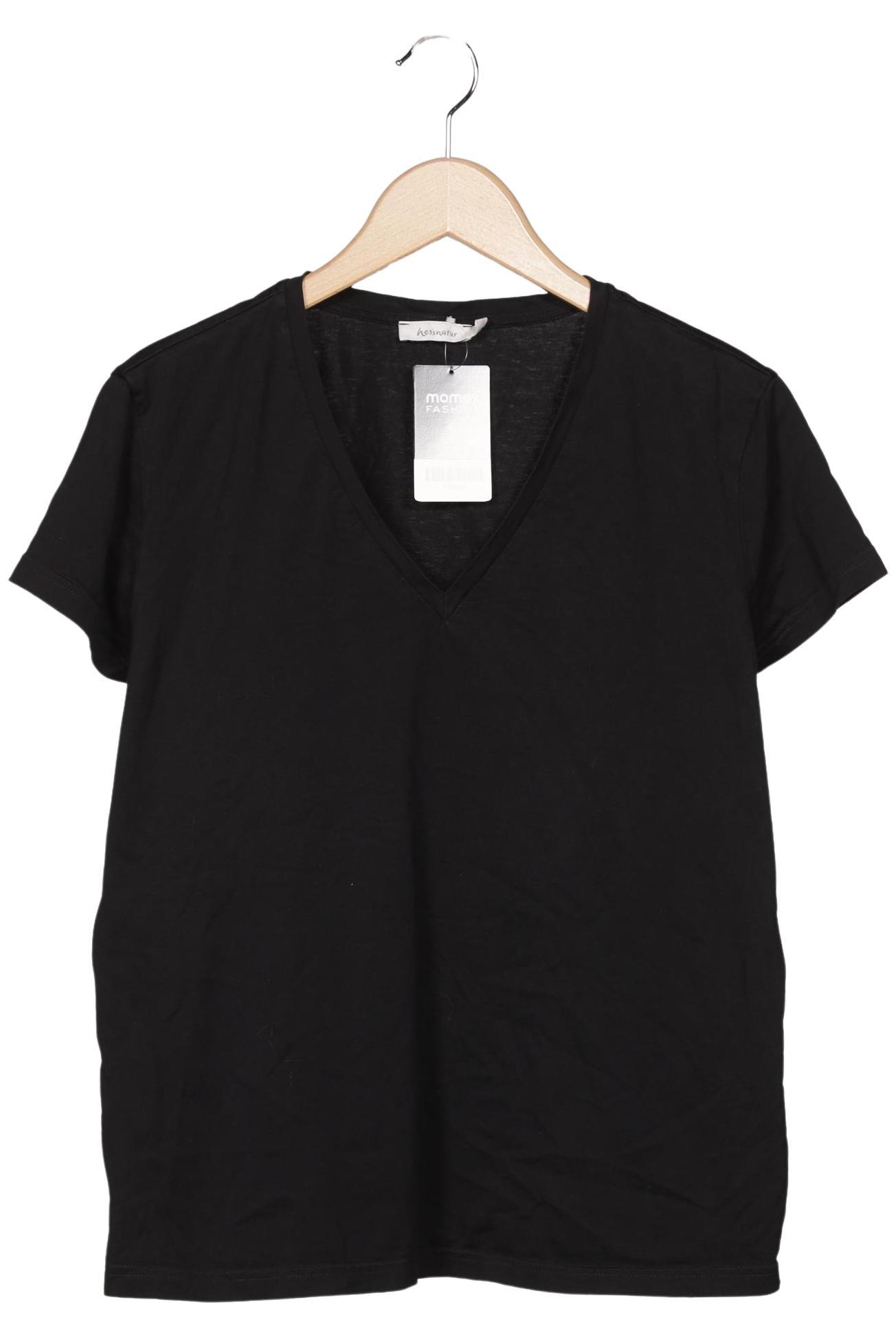 

hessnatur Damen T-Shirt, schwarz, Gr. 44