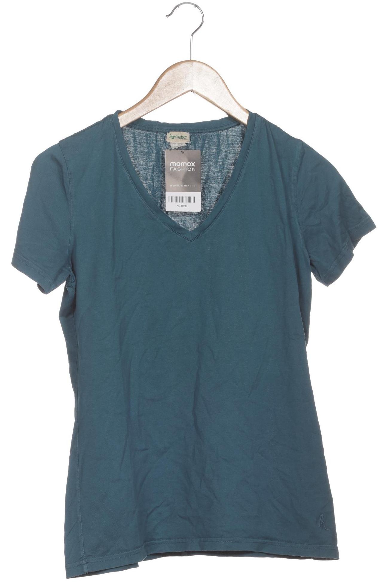 

hessnatur Damen T-Shirt, türkis, Gr. 36