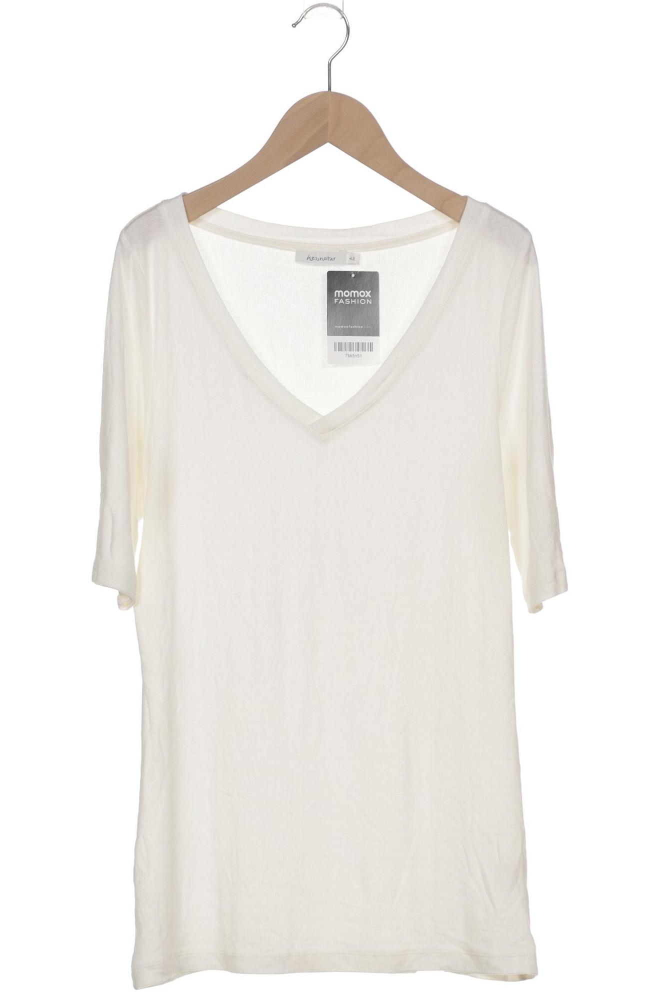 

hessnatur Damen T-Shirt, cremeweiß, Gr. 42