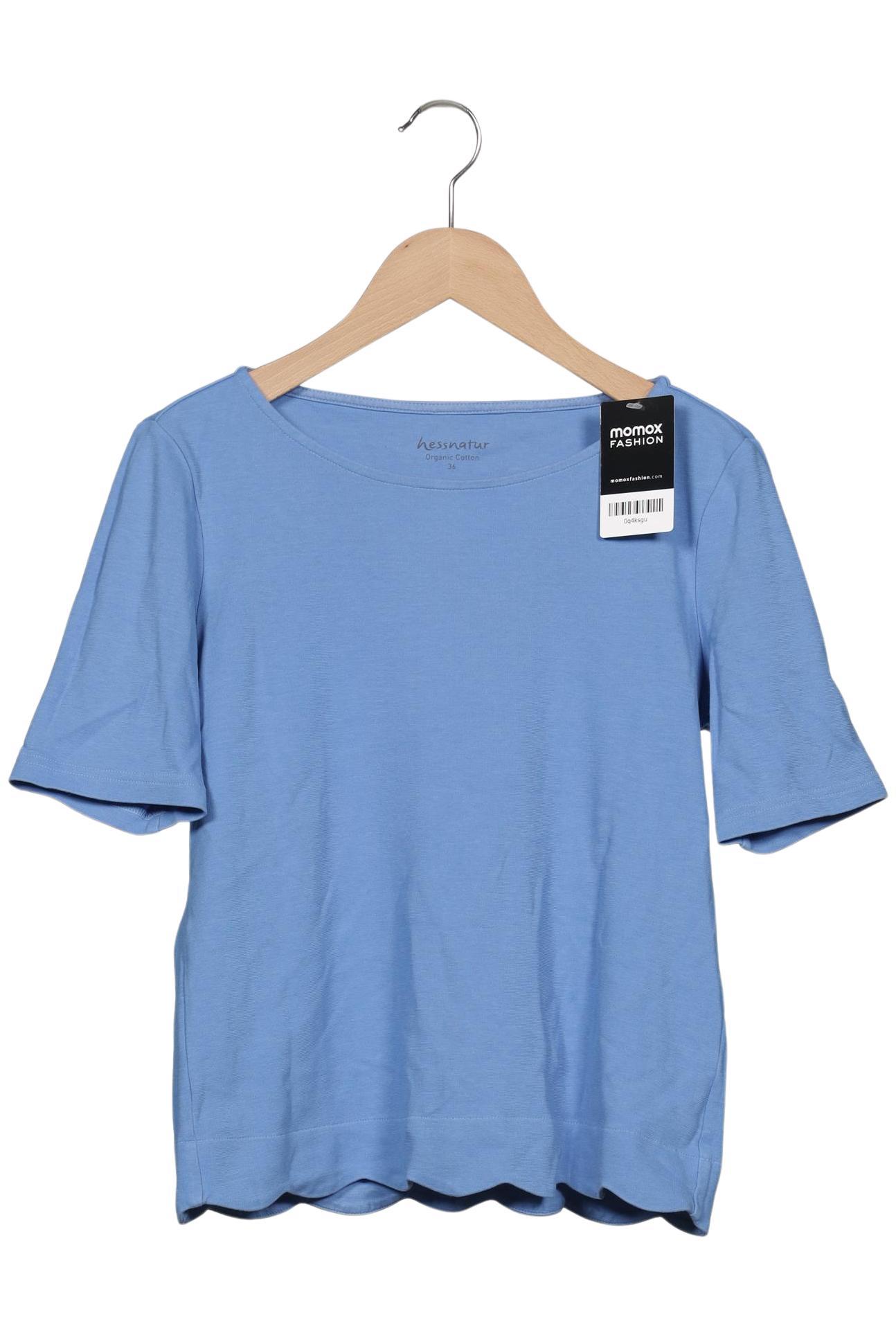 

hessnatur Damen T-Shirt, blau, Gr. 36
