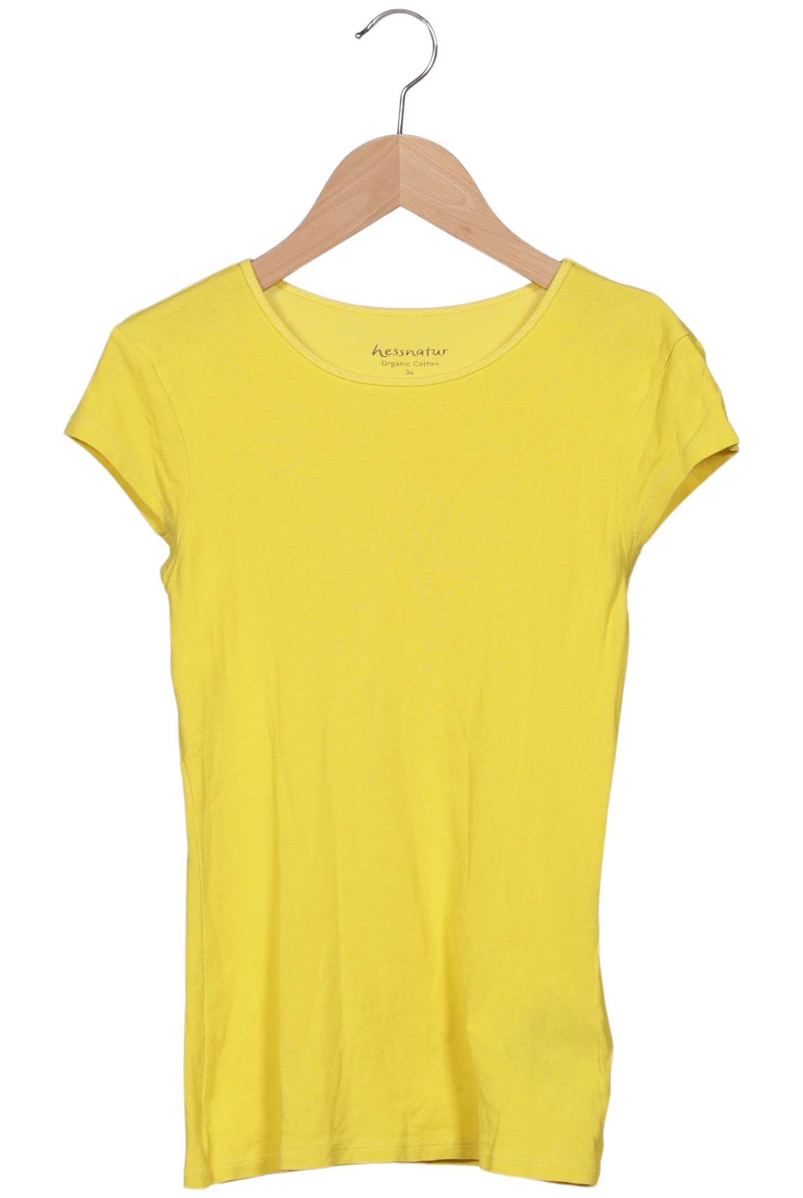 

hessnatur Damen T-Shirt, gelb, Gr. 34