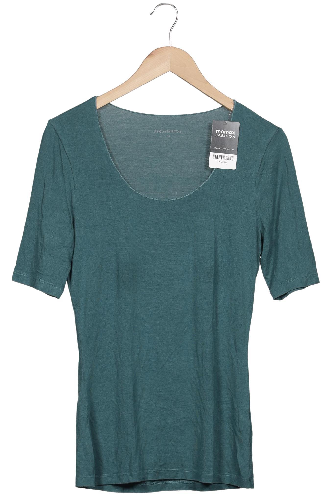 

hessnatur Damen T-Shirt, türkis, Gr. 38