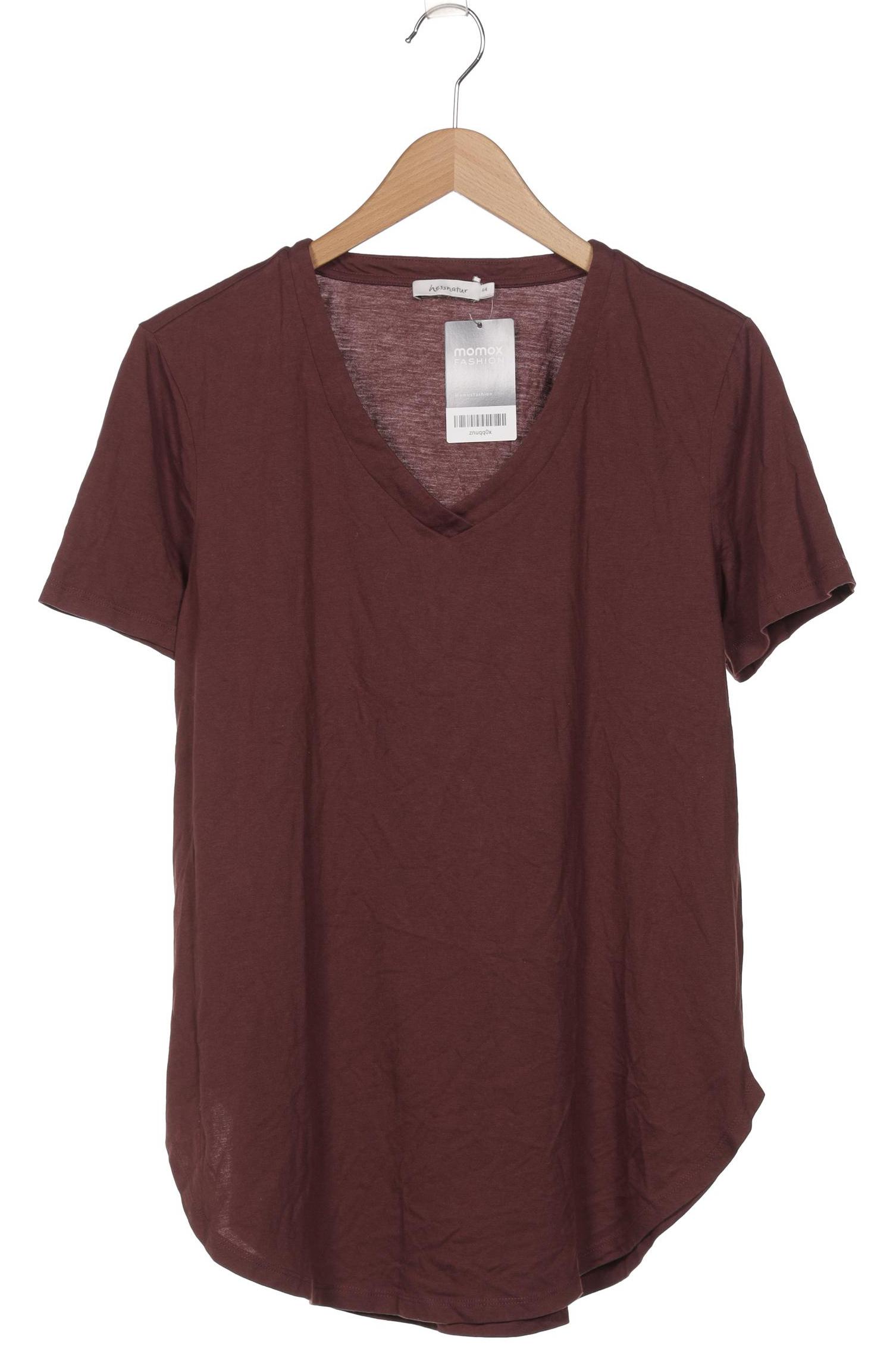 

hessnatur Damen T-Shirt, bordeaux, Gr. 44