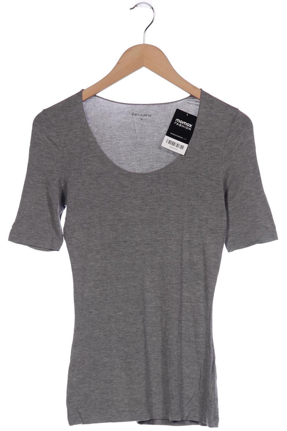 

hessnatur Damen T-Shirt, grau, Gr. 34