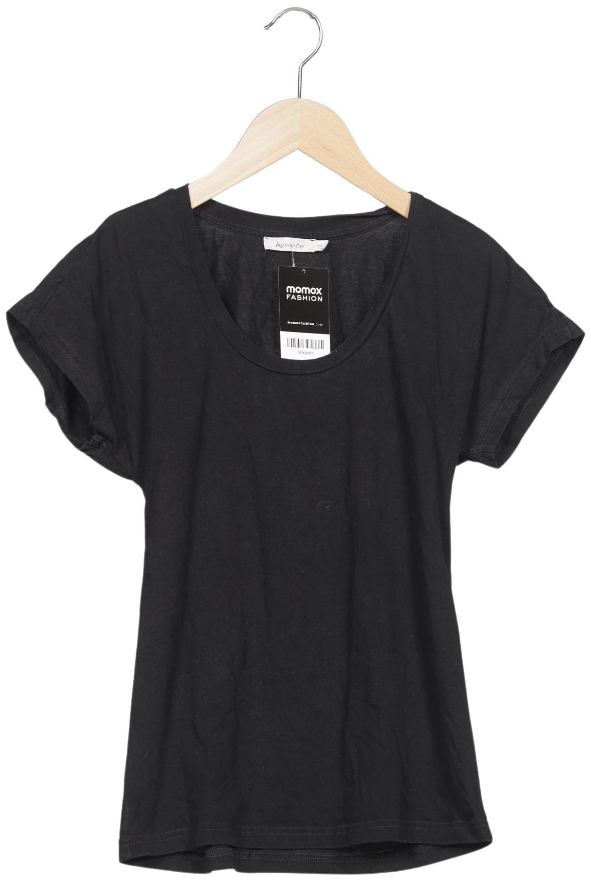 

hessnatur Damen T-Shirt, schwarz, Gr. 34