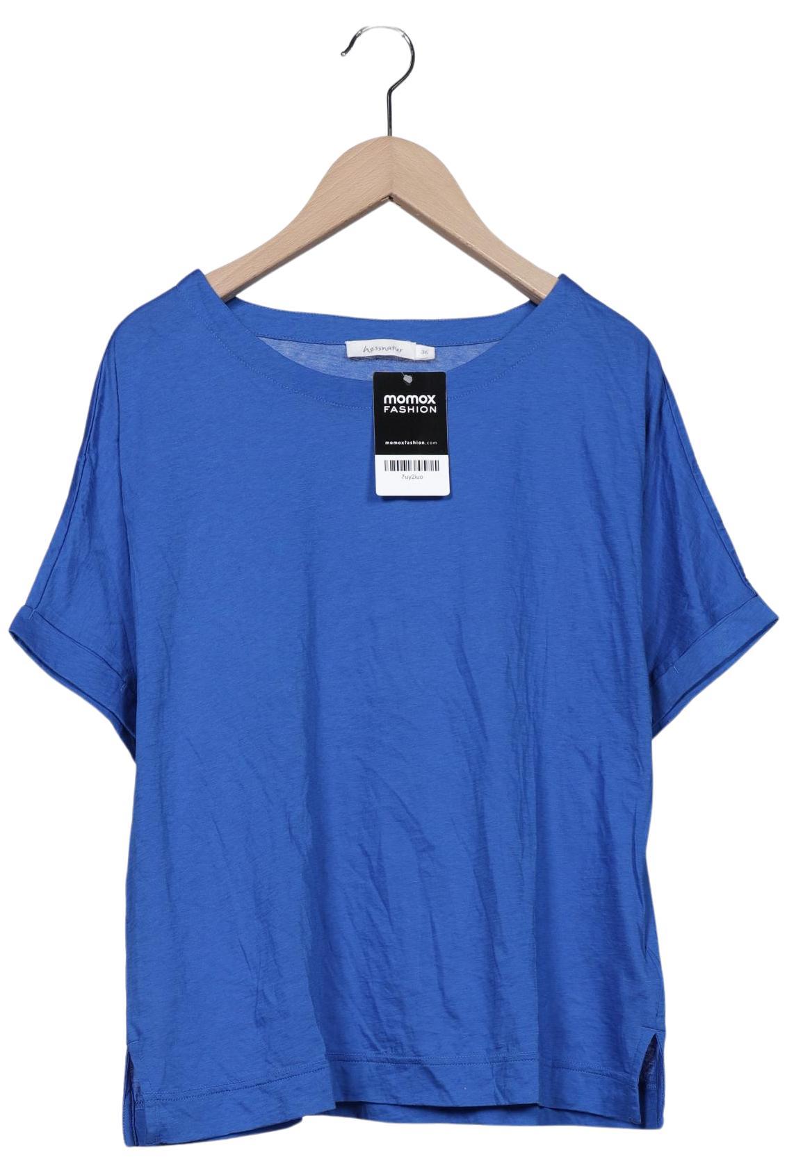 

hessnatur Damen T-Shirt, blau, Gr. 36
