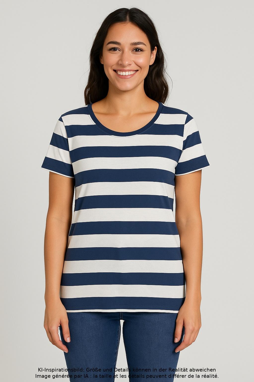 

hessnatur Damen T-Shirt, mehrfarbig, Gr. 36