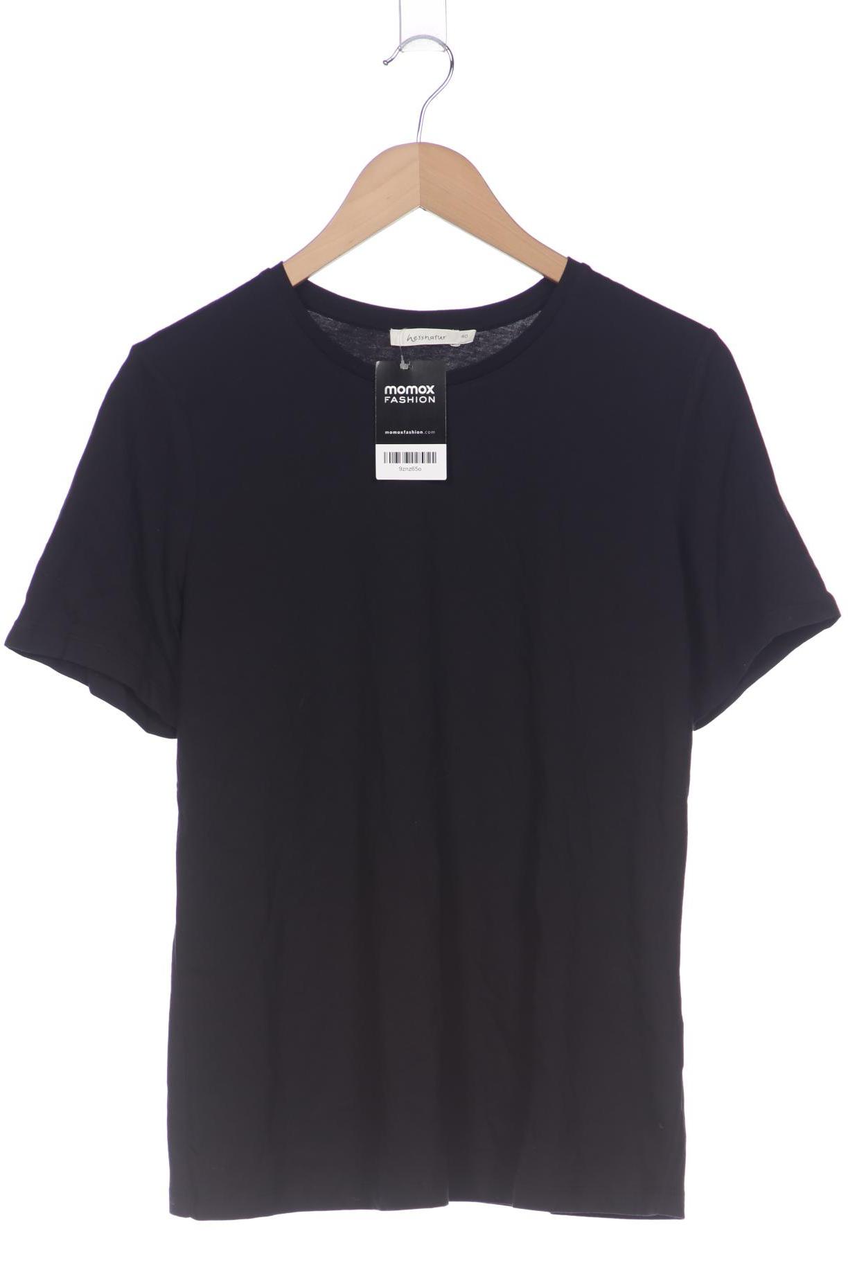 

hessnatur Damen T-Shirt, schwarz, Gr. 40