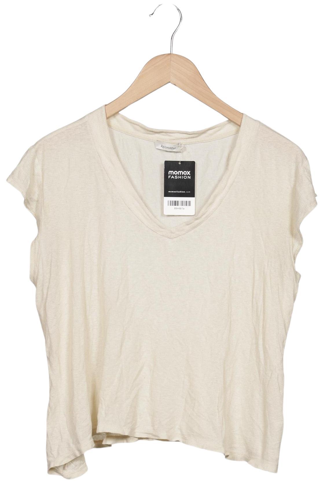 

hessnatur Damen T-Shirt, cremeweiß, Gr. 38
