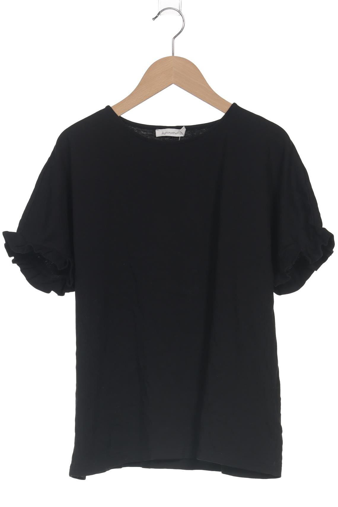 

hessnatur Damen T-Shirt, schwarz, Gr. 42