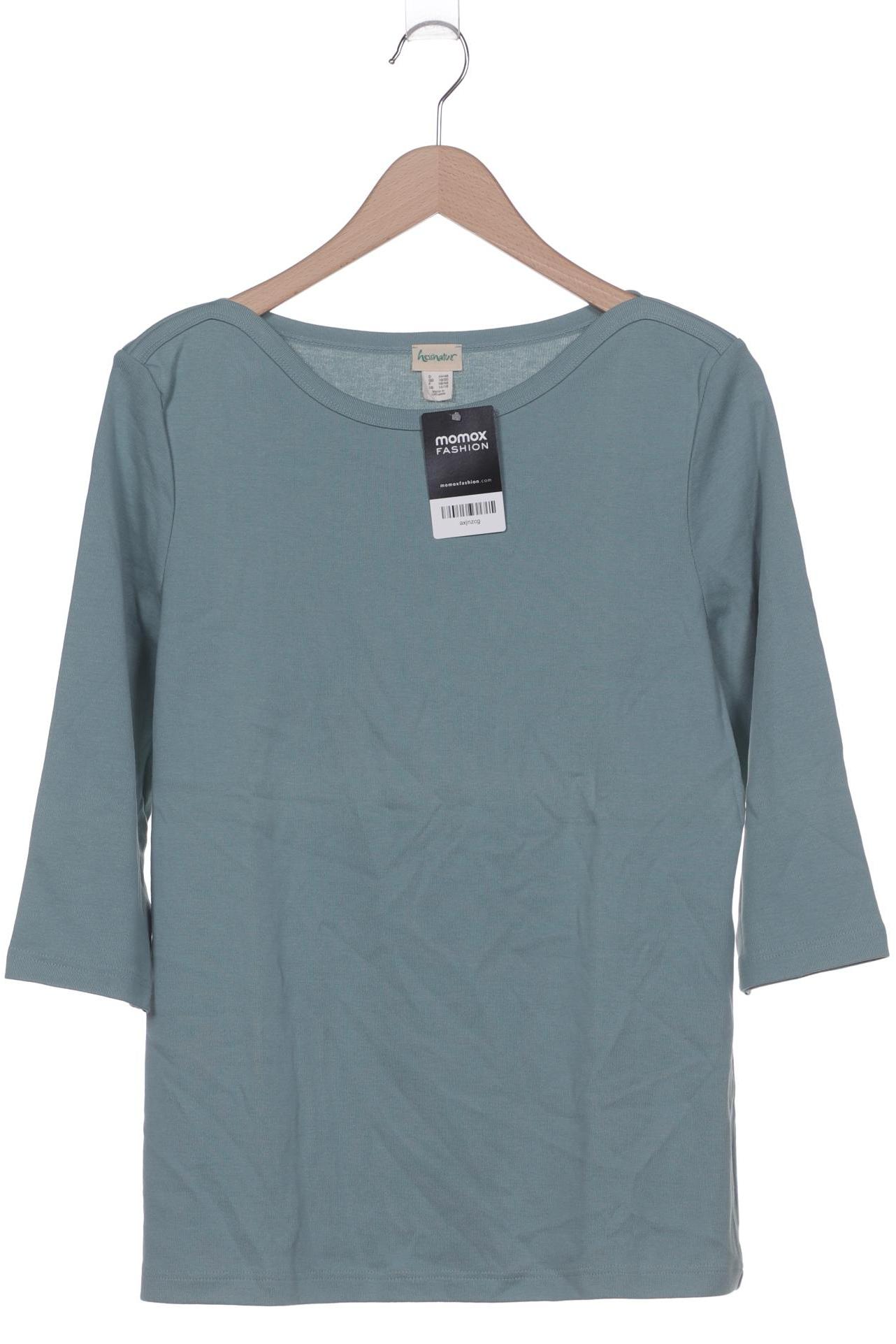 

hessnatur Damen T-Shirt, türkis, Gr. 44