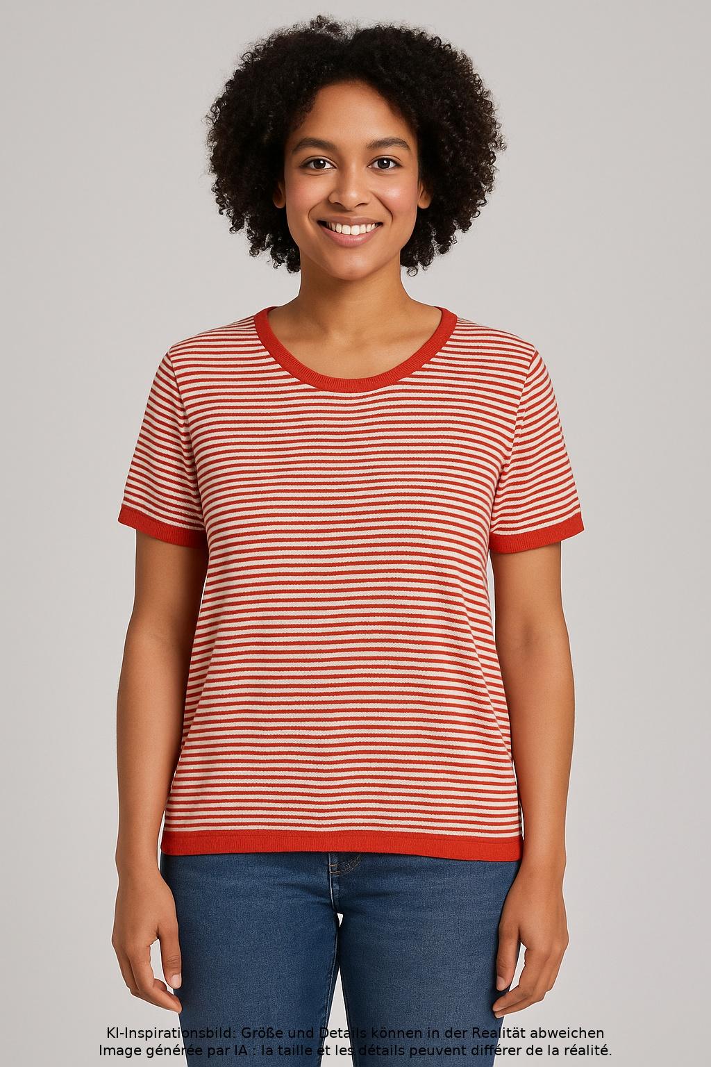 

hessnatur Damen T-Shirt, mehrfarbig, Gr. 42