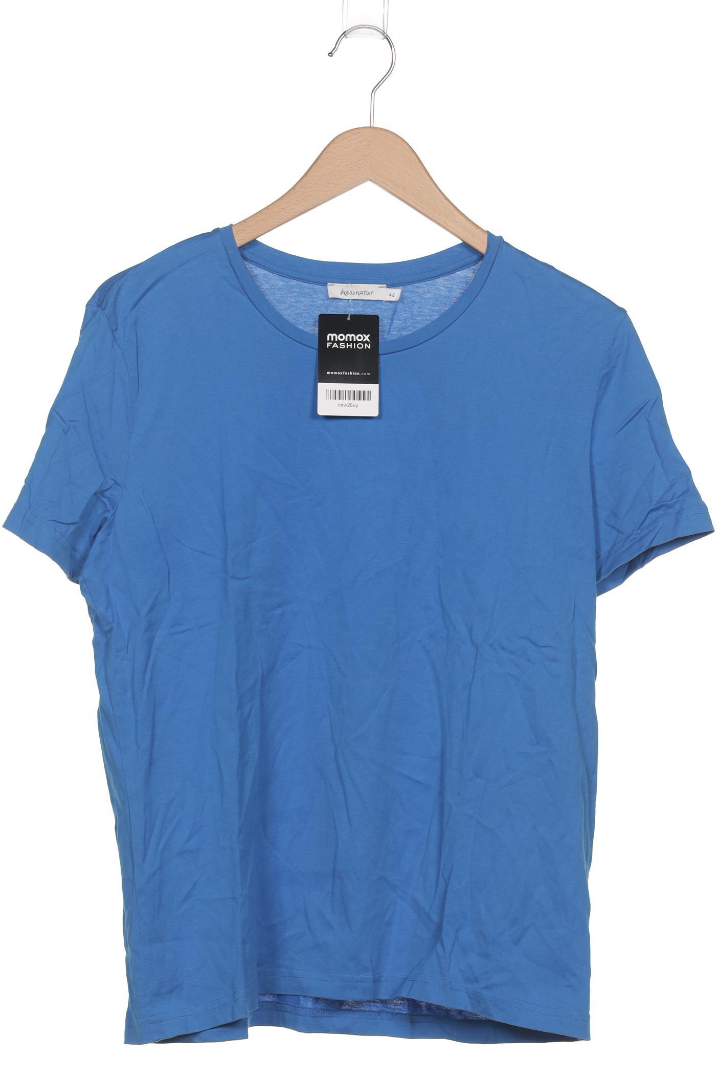 

hessnatur Damen T-Shirt, blau, Gr. 42