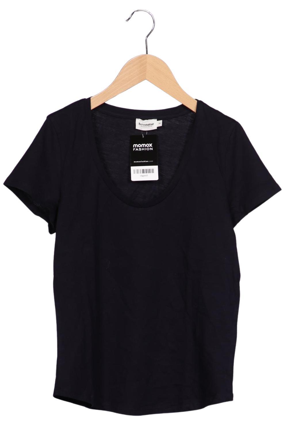 

hessnatur Damen T-Shirt, marineblau, Gr. 34