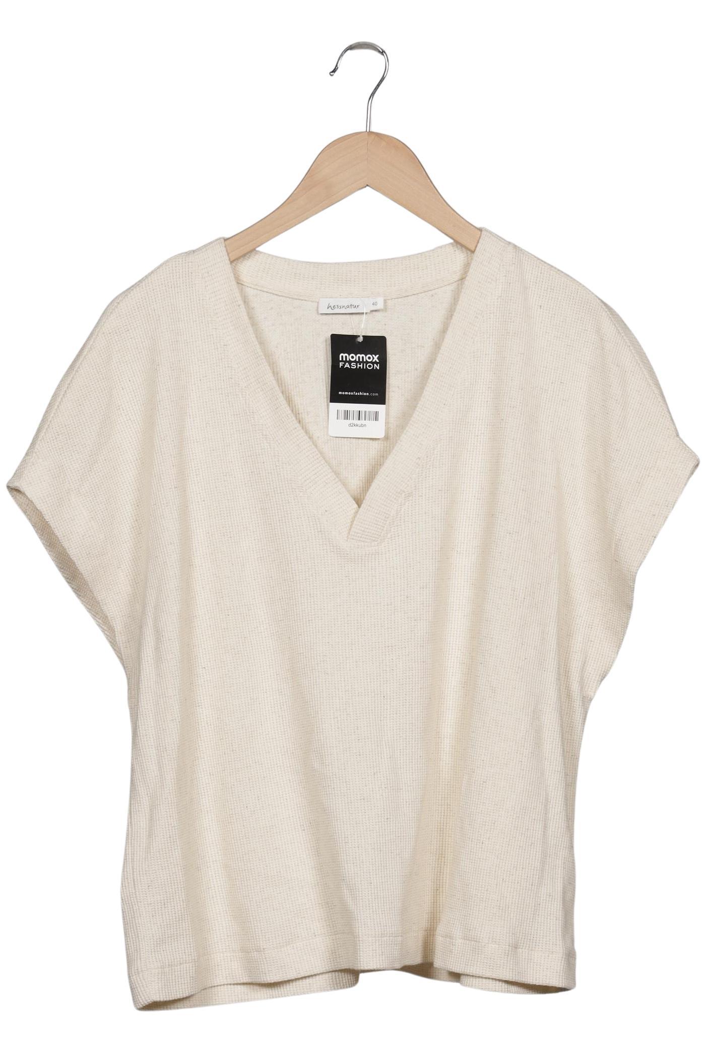 

hessnatur Damen T-Shirt, cremeweiß, Gr. 40
