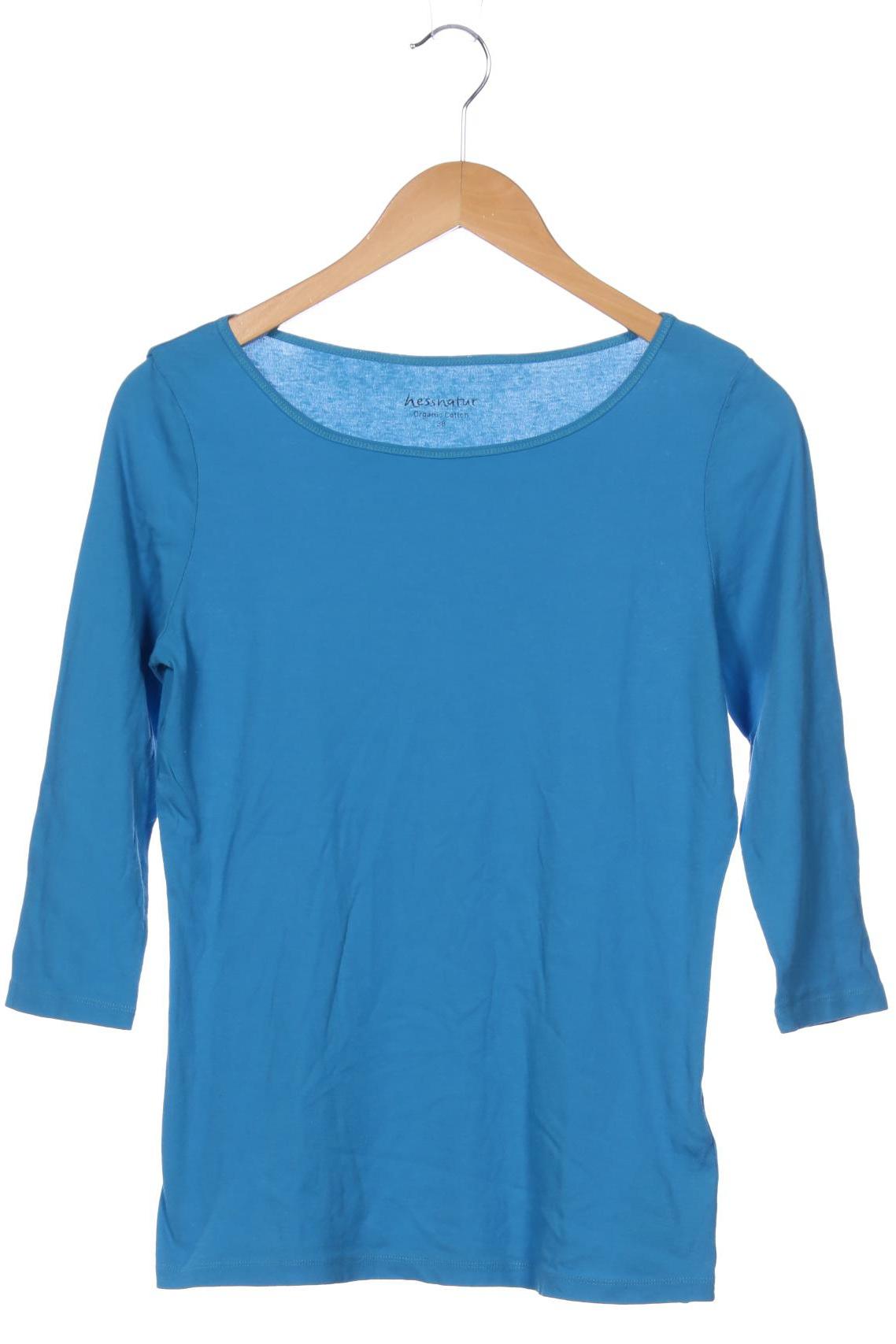 

hessnatur Damen T-Shirt, blau, Gr. 38