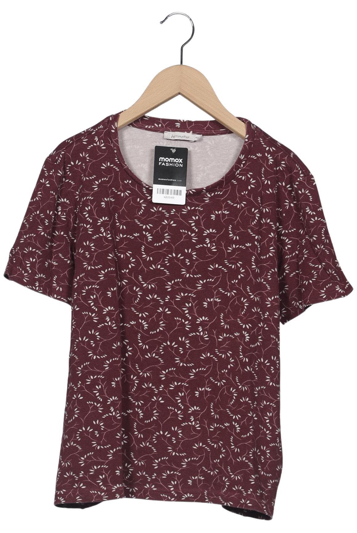 

hessnatur Damen T-Shirt, bordeaux, Gr. 40