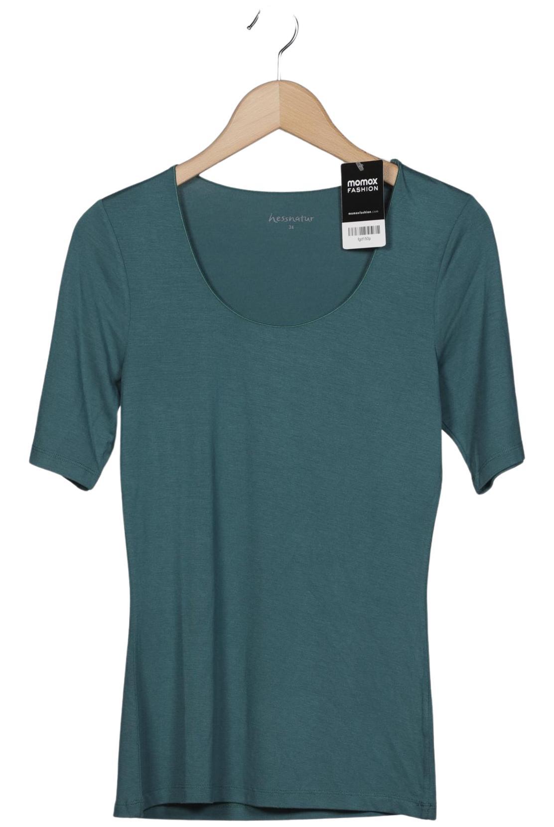 

hessnatur Damen T-Shirt, türkis, Gr. 36