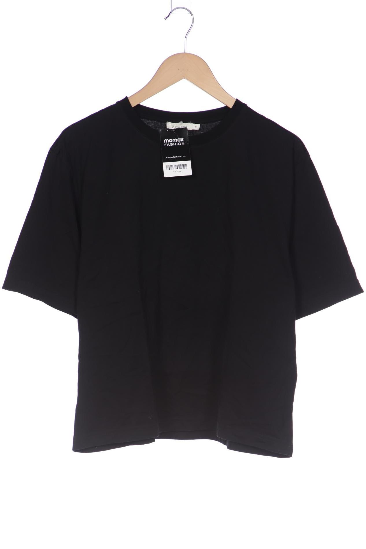 

hessnatur Damen T-Shirt, schwarz, Gr. 44