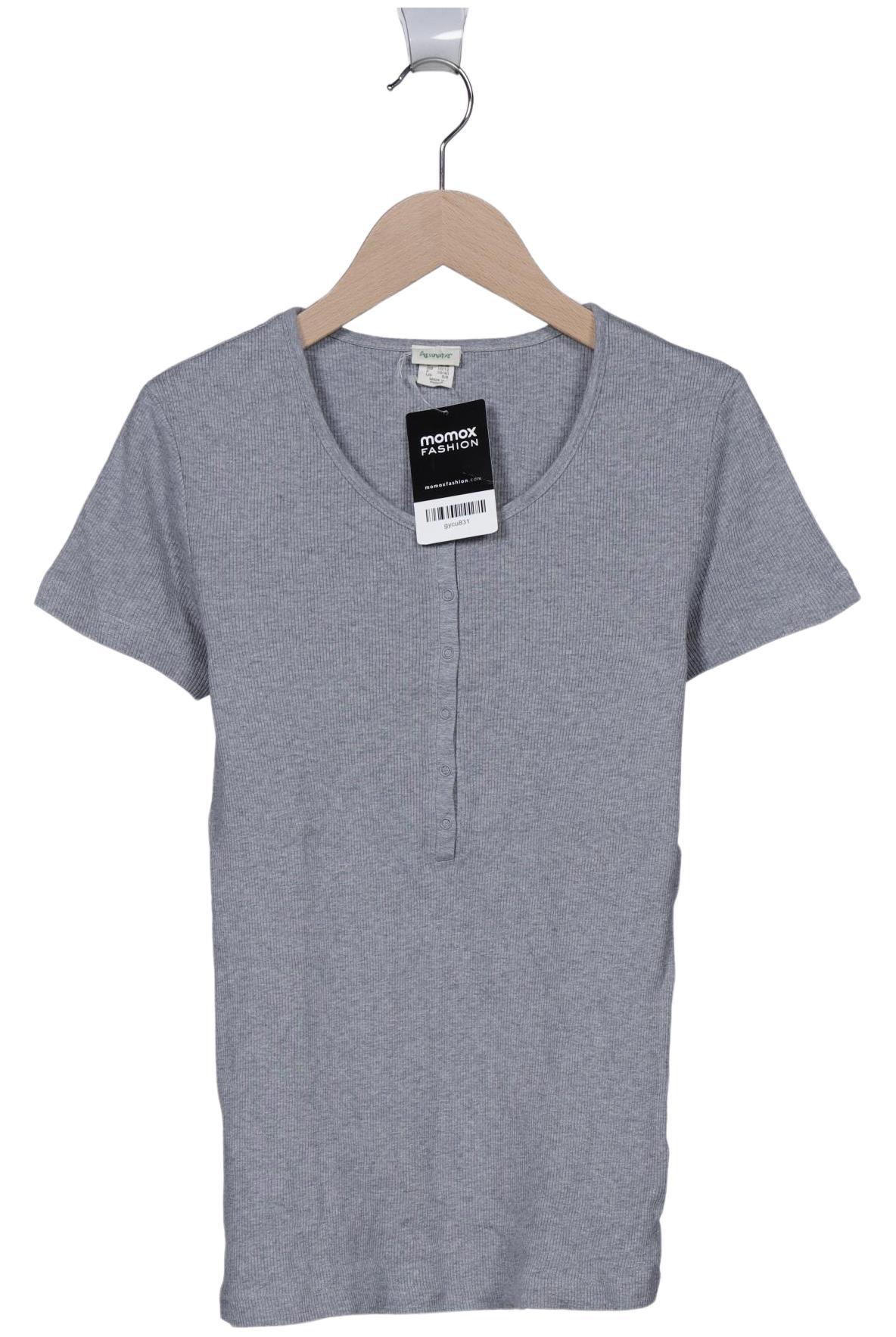 

hessnatur Damen T-Shirt, grau, Gr. 36