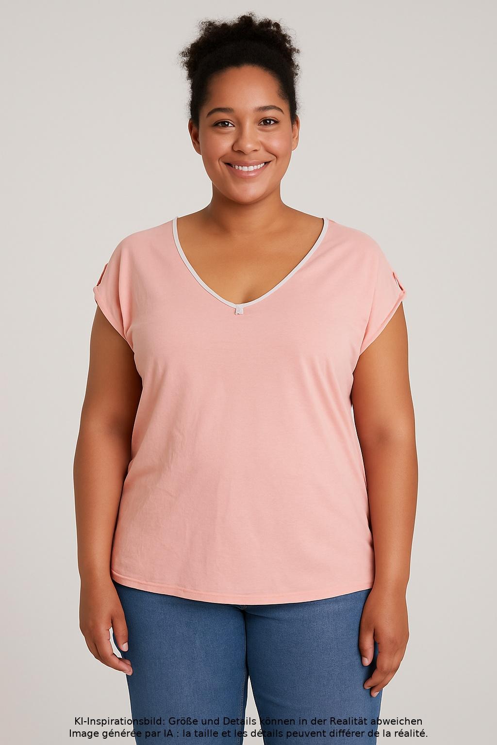 

hessnatur Damen T-Shirt, pink, Gr. 46