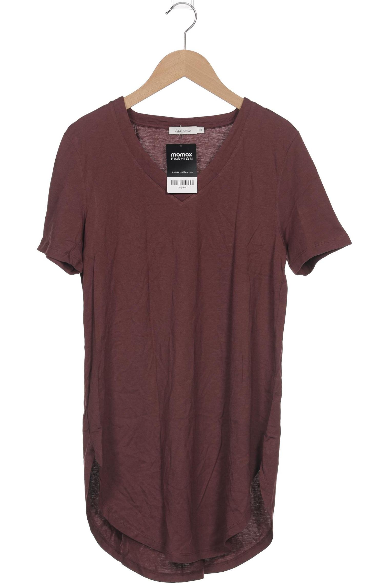 

hessnatur Damen T-Shirt, bordeaux, Gr. 38