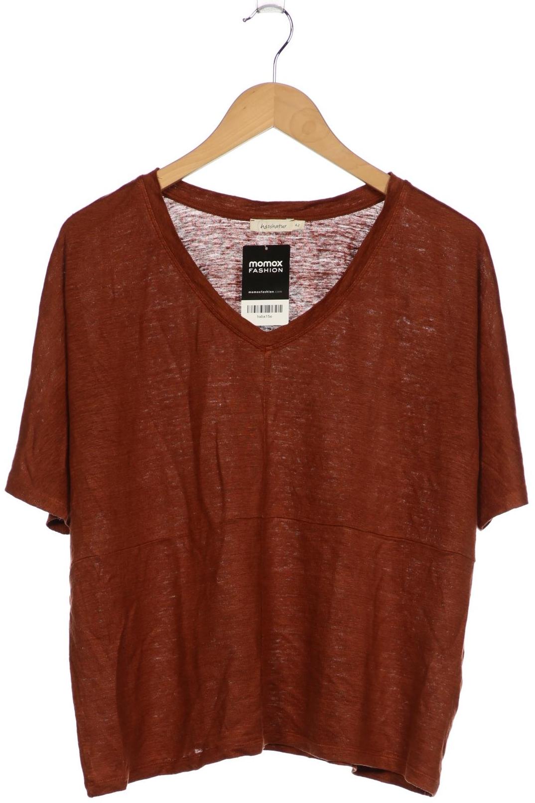 

hessnatur Damen T-Shirt, braun, Gr. 42