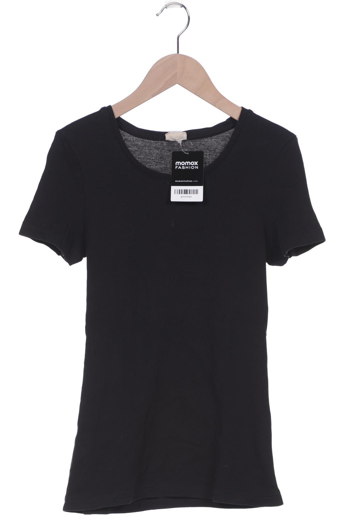 

hessnatur Damen T-Shirt, schwarz, Gr. 36