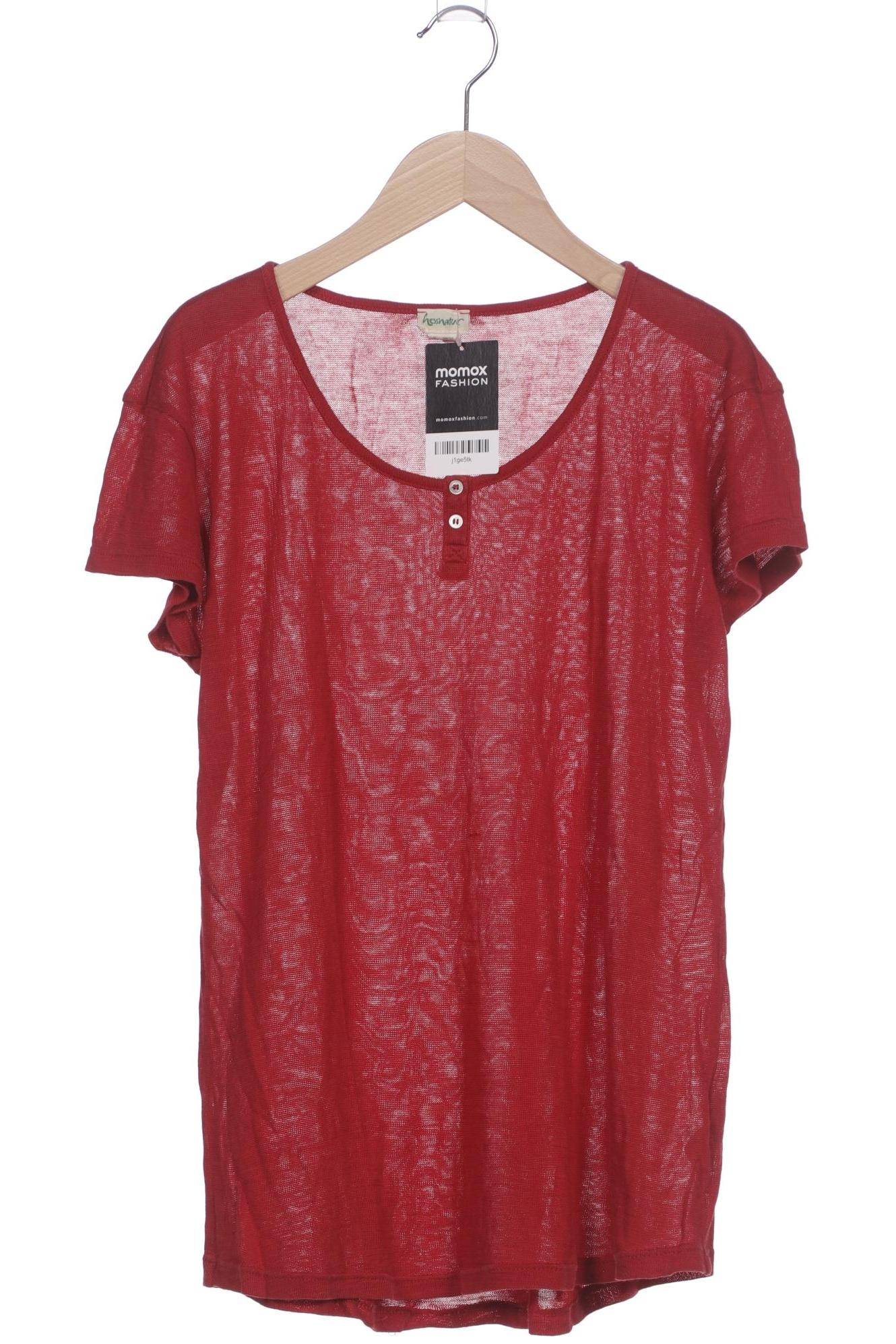 

hessnatur Damen T-Shirt, rot, Gr. 36