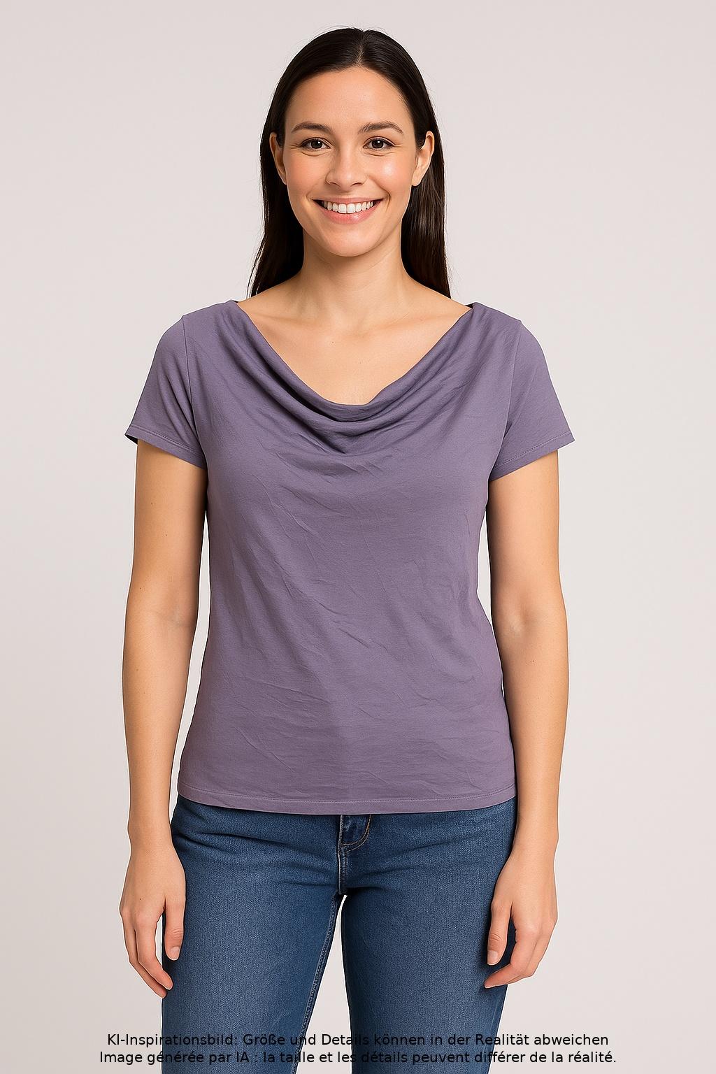 

hessnatur Damen T-Shirt, flieder, Gr. 40