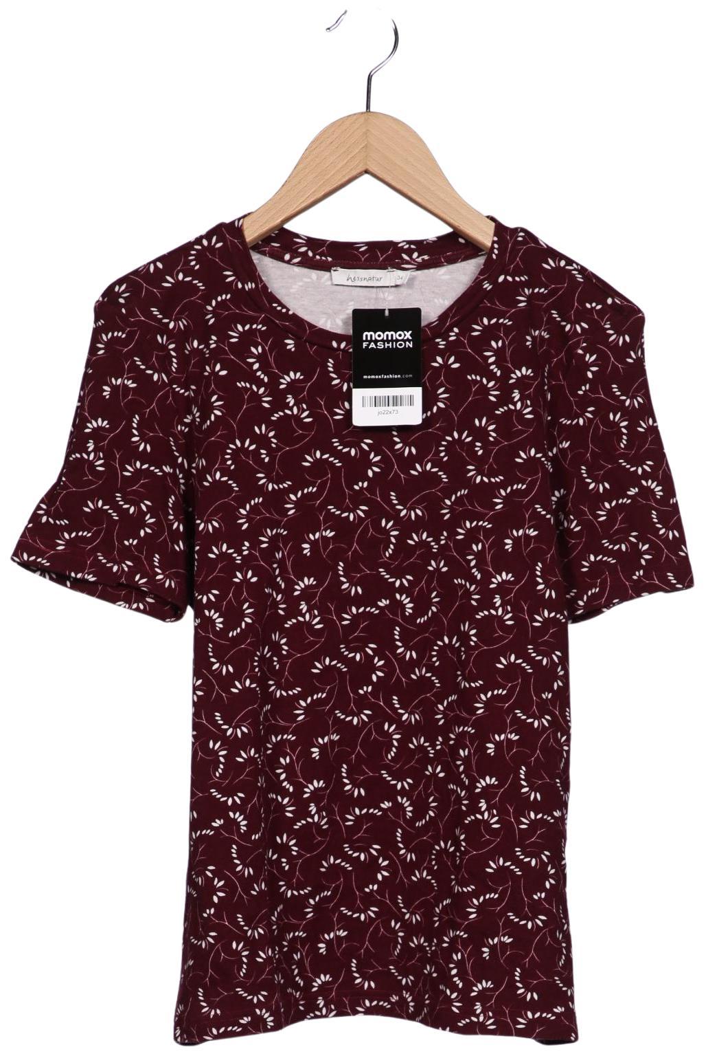 

hessnatur Damen T-Shirt, bordeaux, Gr. 34