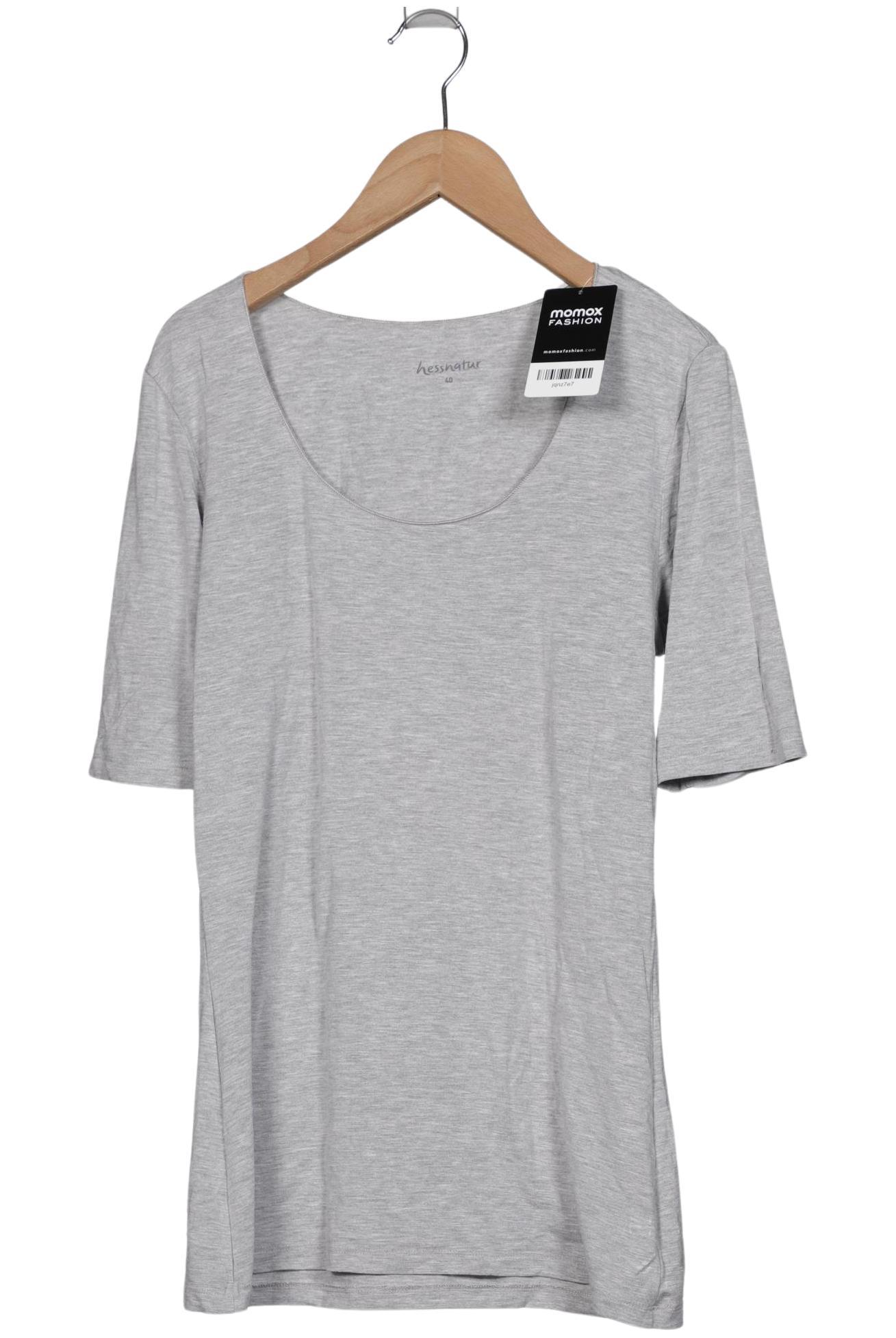 

hessnatur Damen T-Shirt, grau, Gr. 40