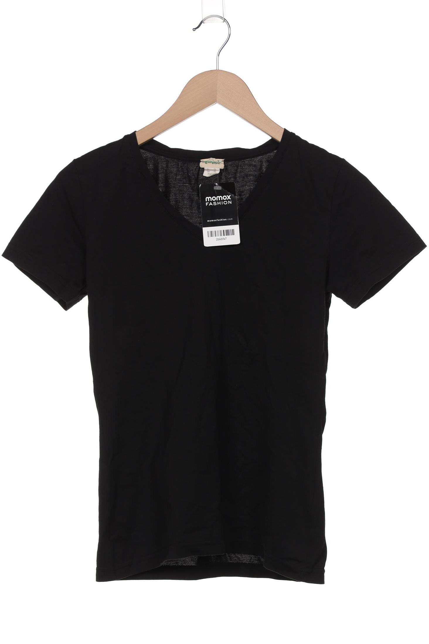 

hessnatur Damen T-Shirt, schwarz, Gr. 34