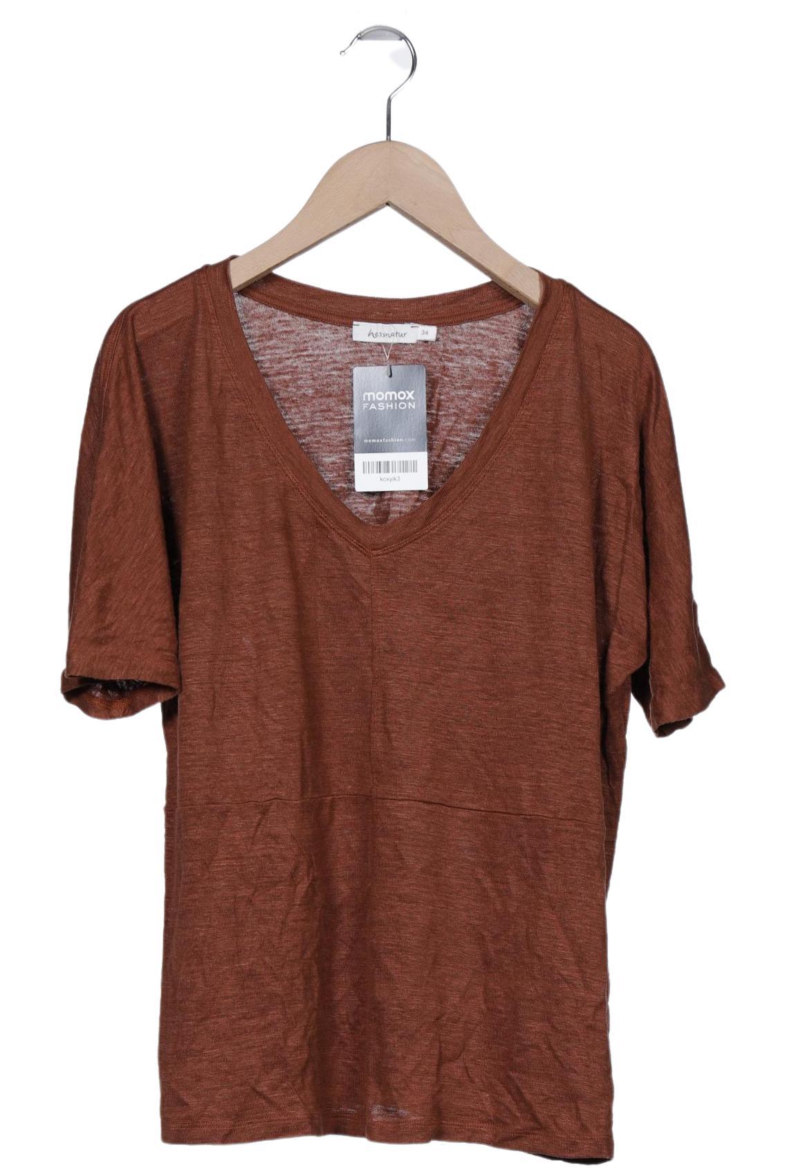 

hessnatur Damen T-Shirt, braun, Gr. 34