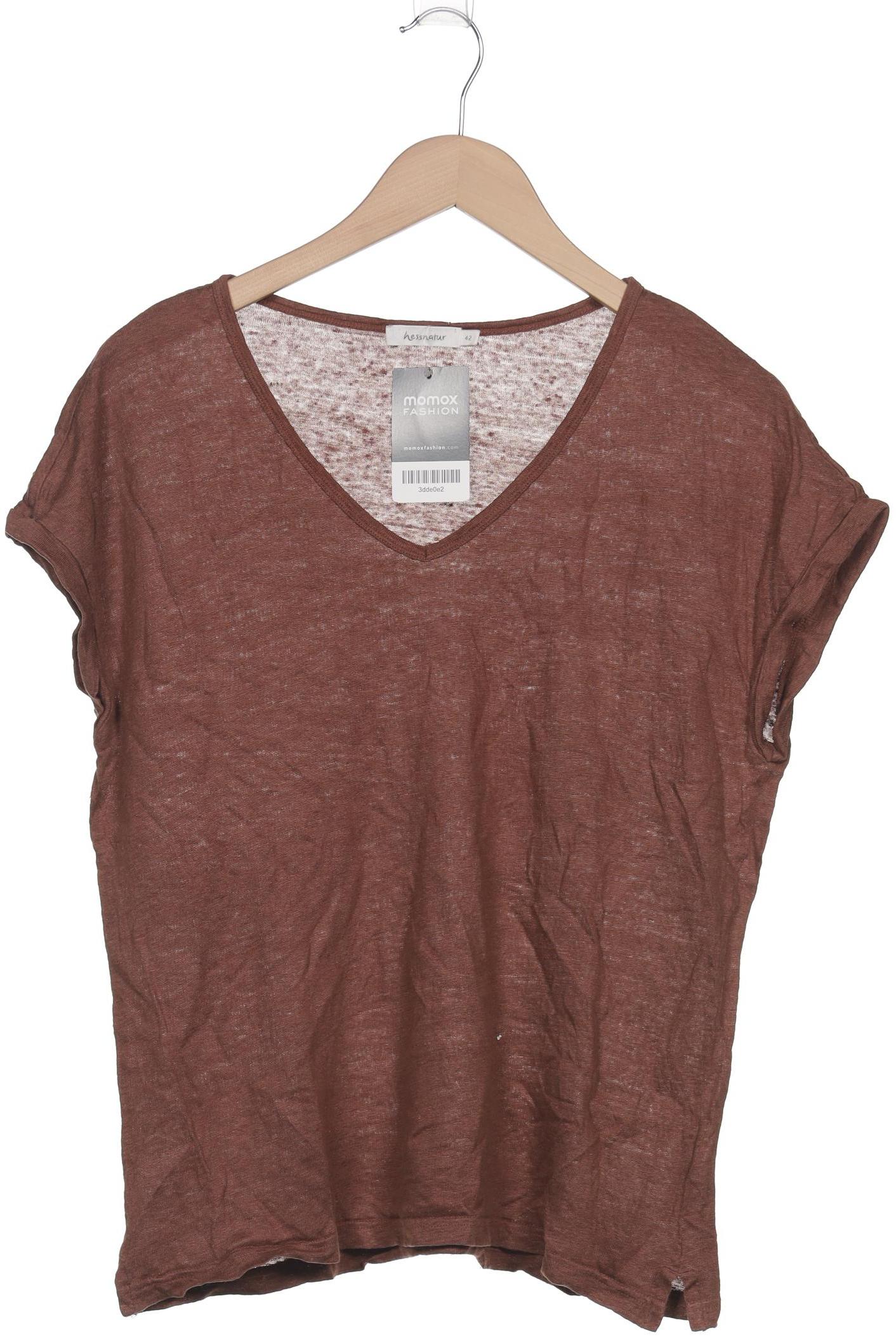 

hessnatur Damen T-Shirt, braun, Gr. 42