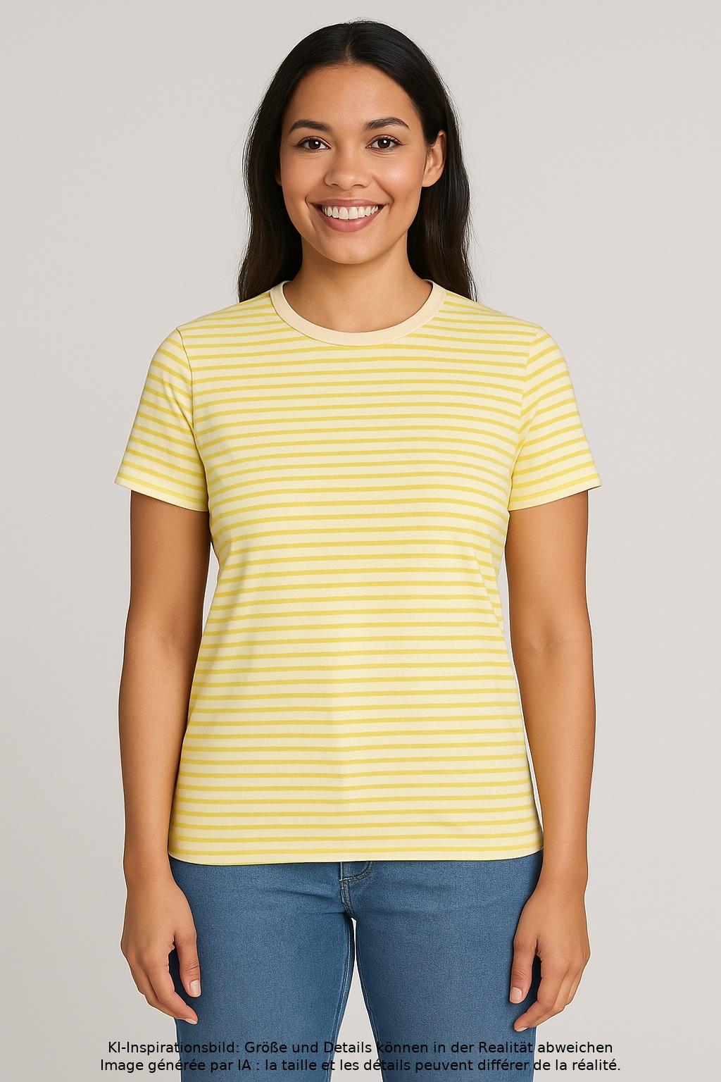 

hessnatur Damen T-Shirt, mehrfarbig, Gr. 36