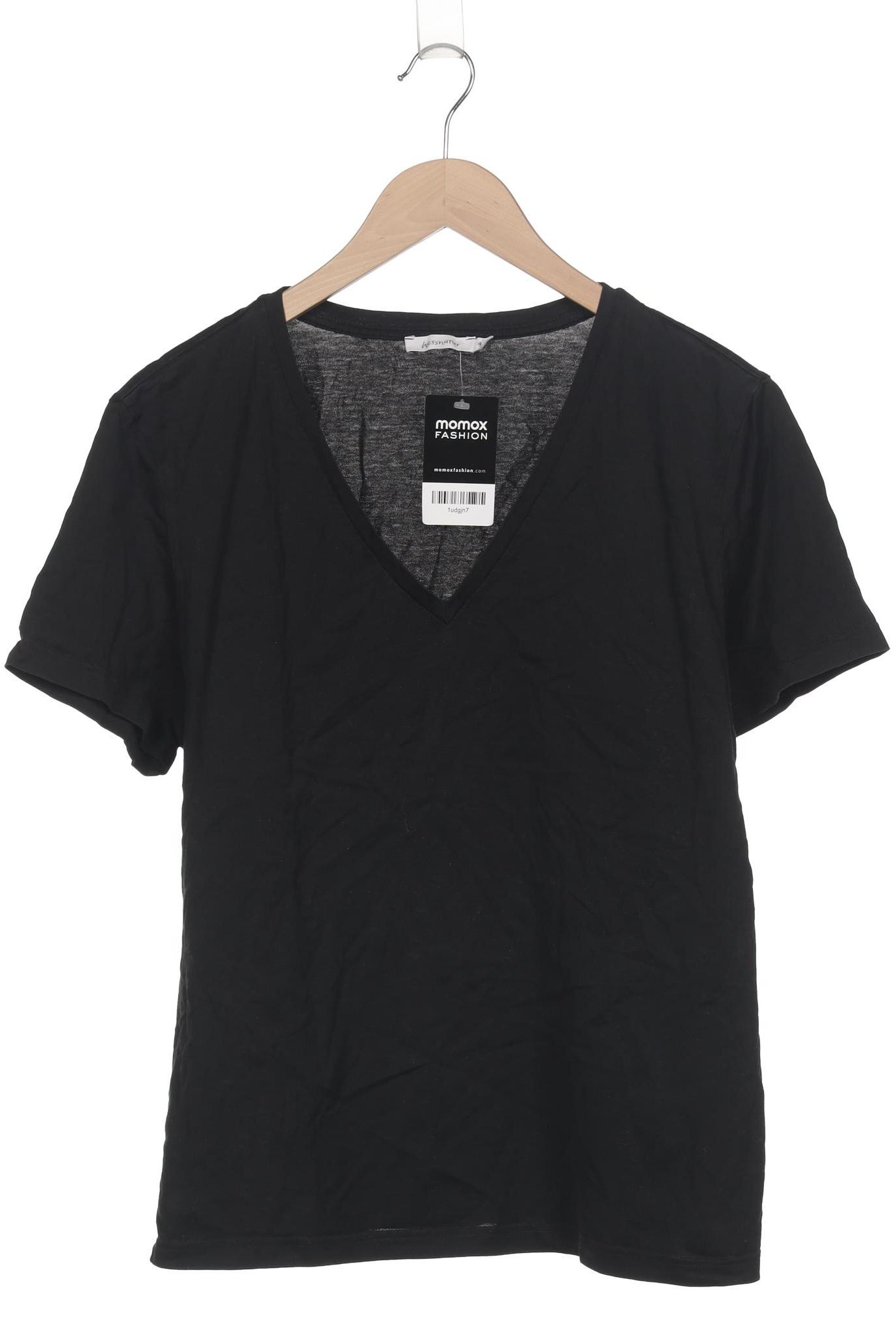 

hessnatur Damen T-Shirt, schwarz, Gr. 44
