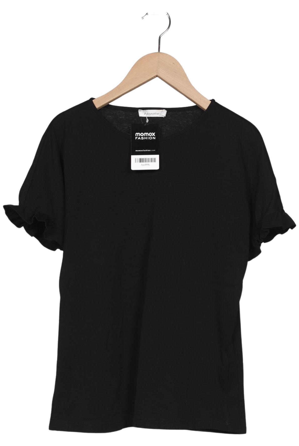 

hessnatur Damen T-Shirt, schwarz, Gr. 36