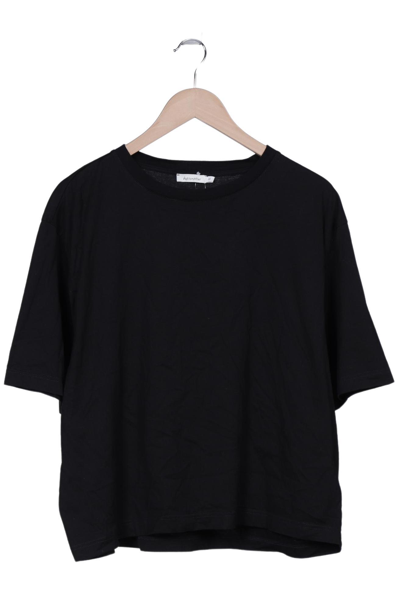 

hessnatur Damen T-Shirt, schwarz, Gr. 48