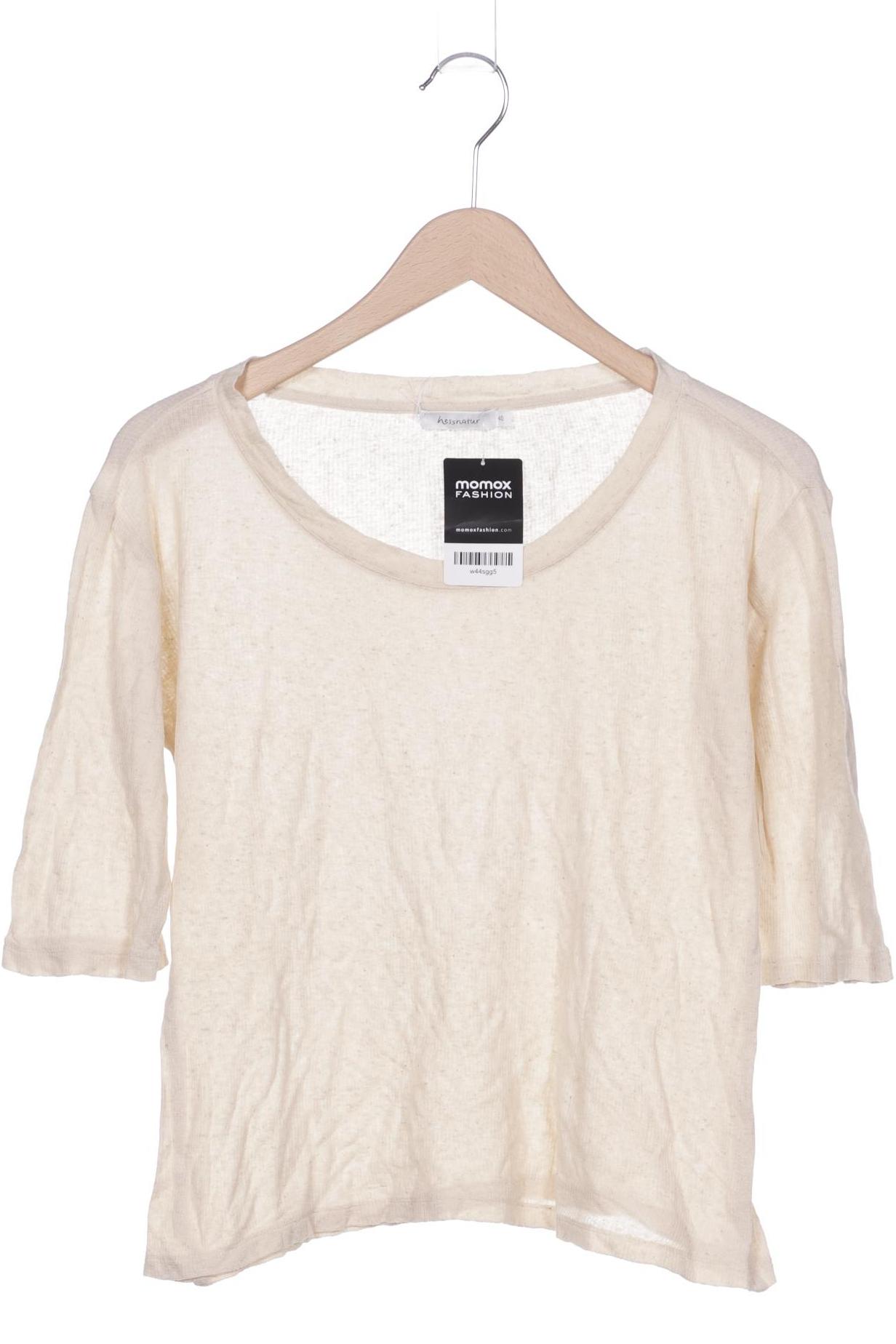

hessnatur Damen T-Shirt, cremeweiß, Gr. 40