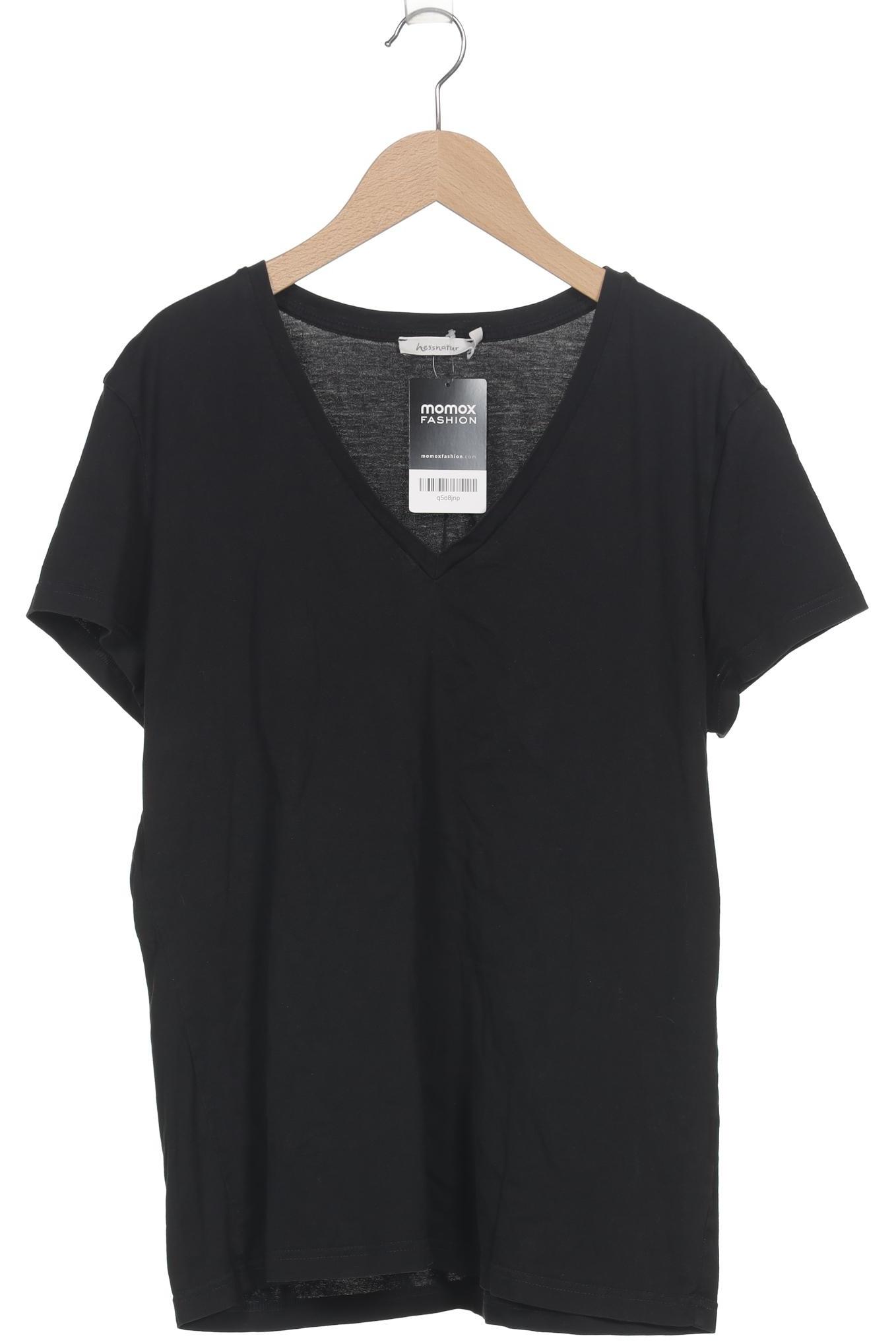 

hessnatur Damen T-Shirt, schwarz, Gr. 42