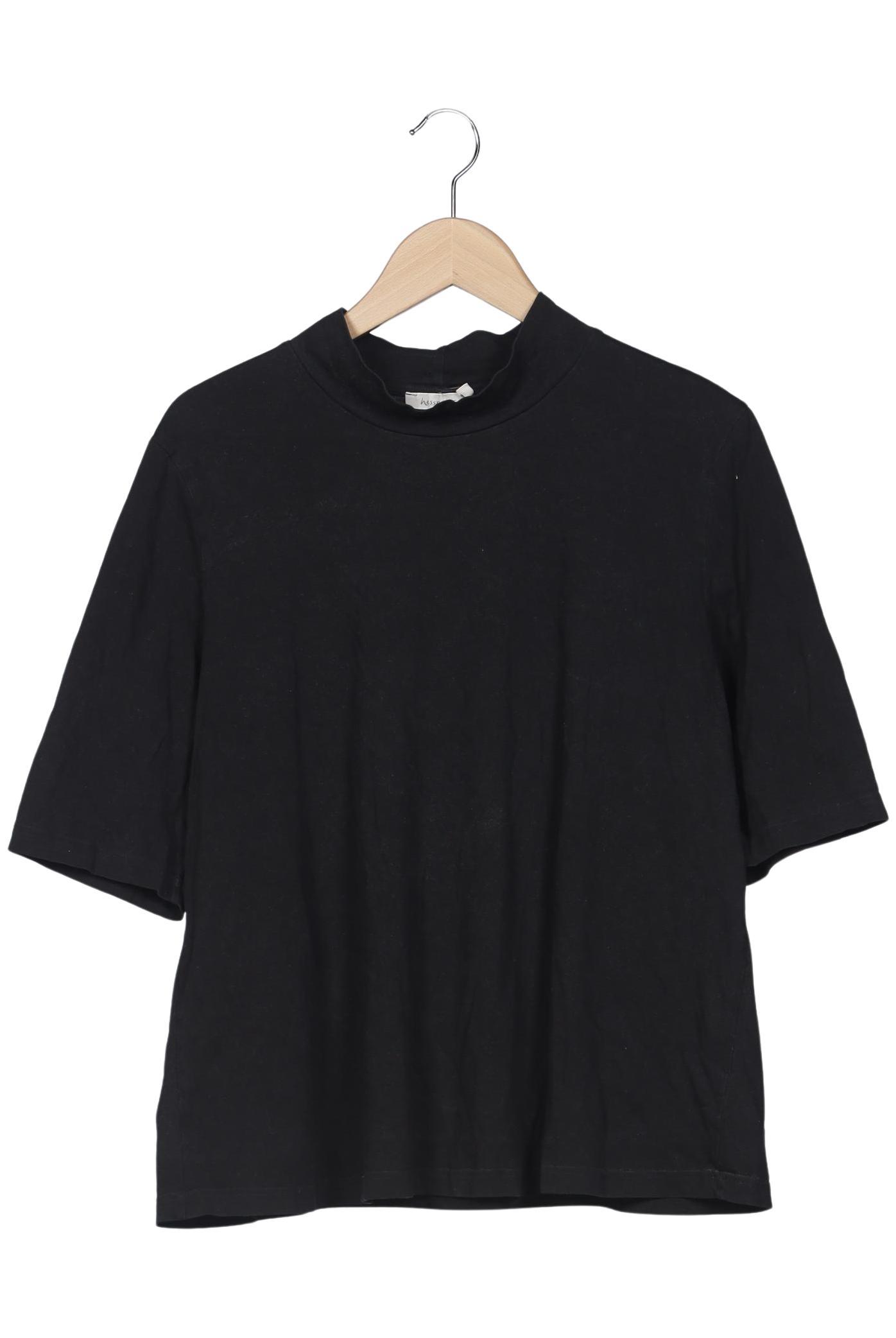 

hessnatur Damen T-Shirt, schwarz, Gr. 48