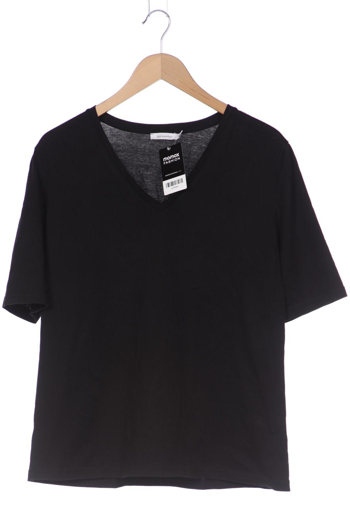 

hessnatur Damen T-Shirt, schwarz, Gr. 44