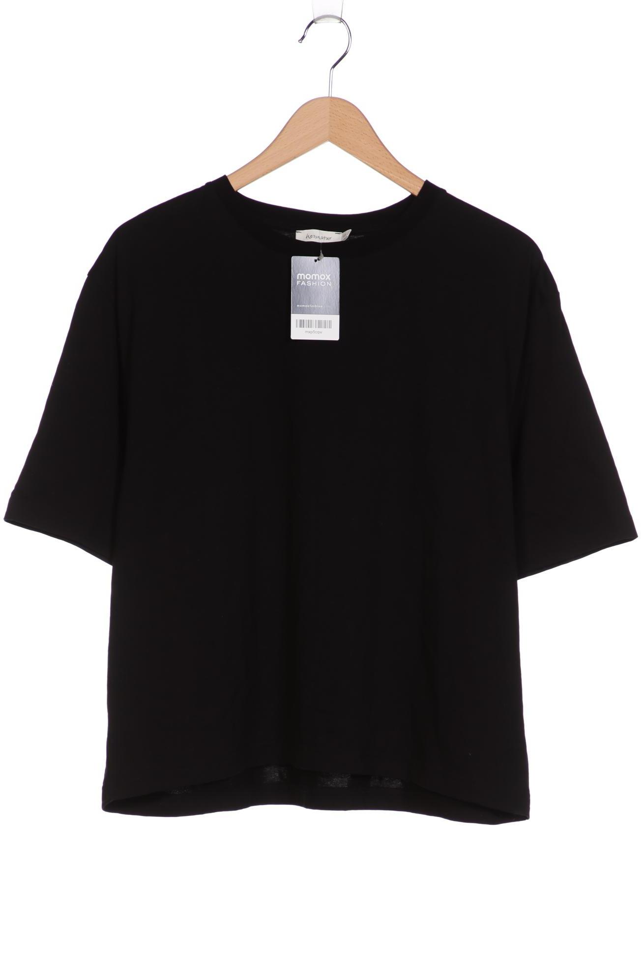 

hessnatur Damen T-Shirt, schwarz, Gr. 48