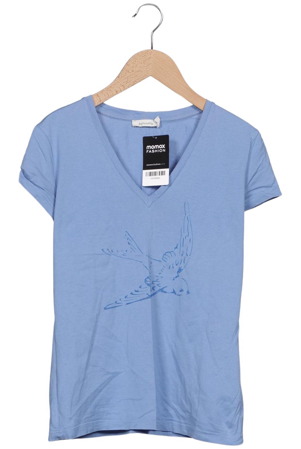 

hessnatur Damen T-Shirt, blau, Gr. 34