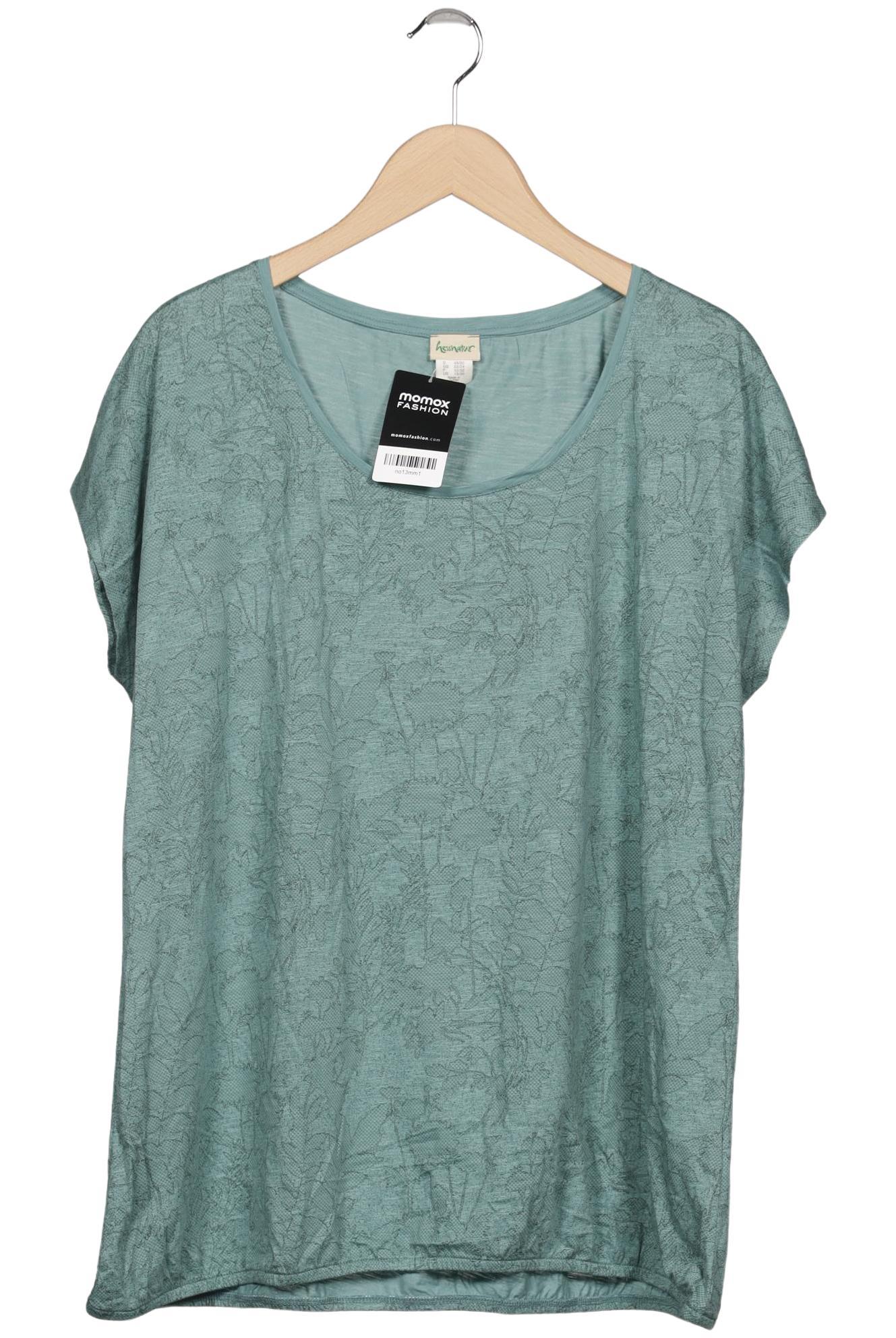 

hessnatur Damen T-Shirt, türkis, Gr. 48