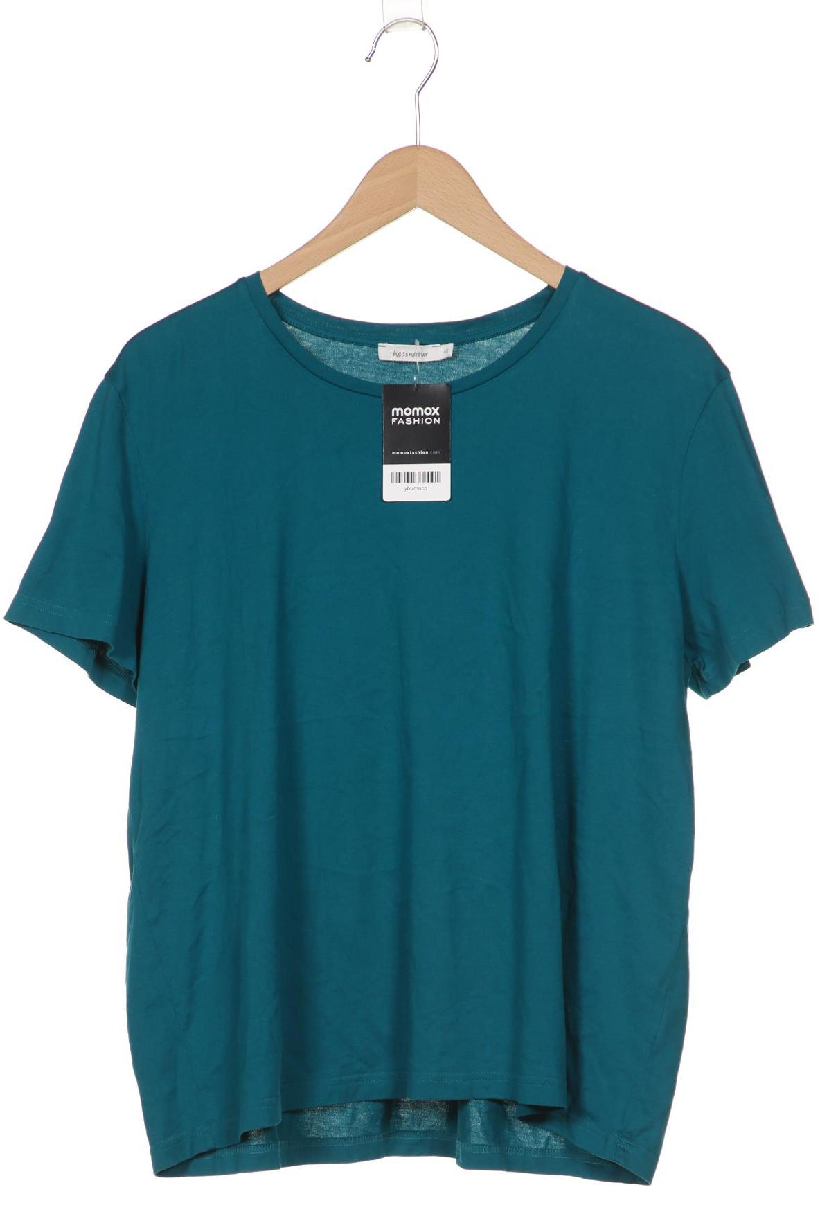 

hessnatur Damen T-Shirt, türkis, Gr. 48