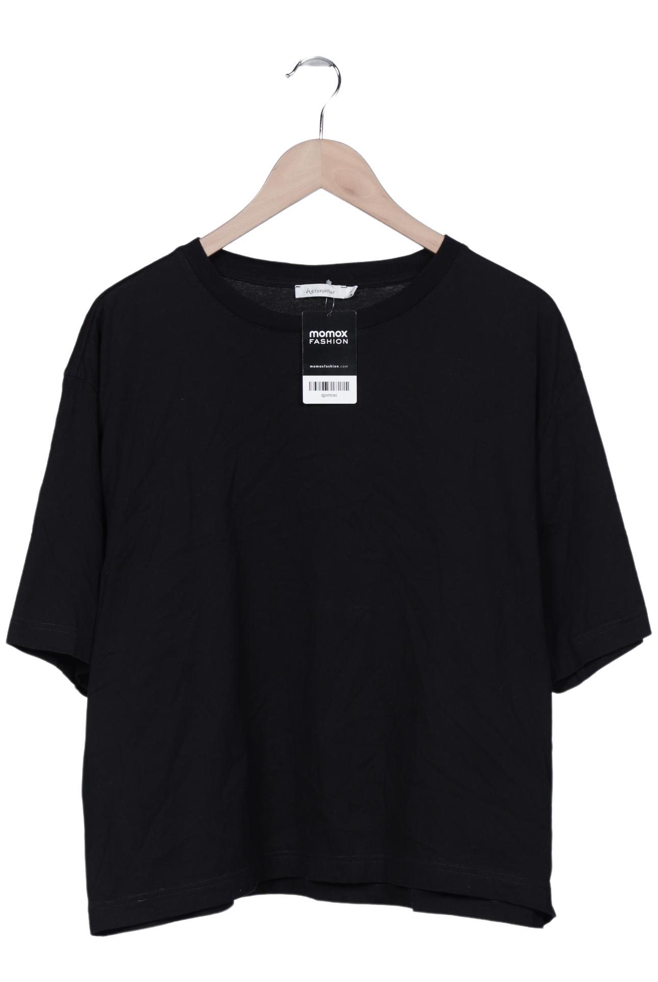 

hessnatur Damen T-Shirt, schwarz, Gr. 48