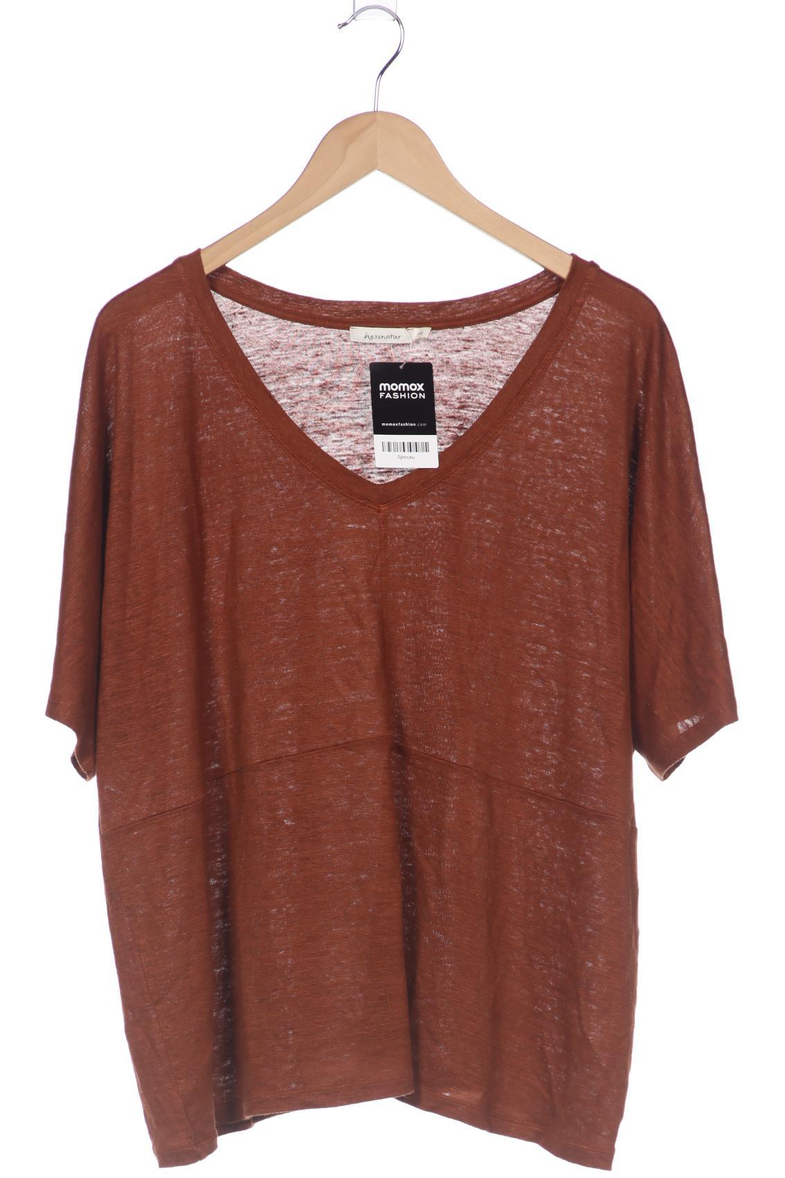 

hessnatur Damen T-Shirt, braun, Gr. 46
